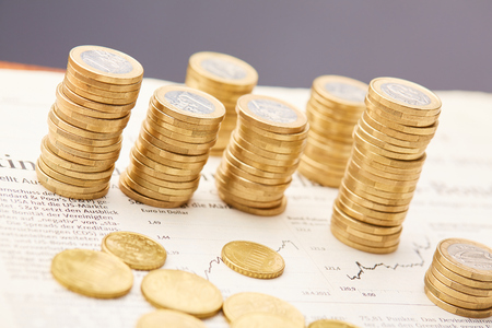 study the financial marketの写真素材