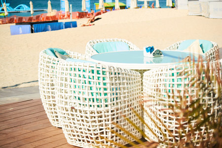 beach cafes in Dubai Fujairahのeditorial素材