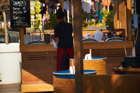 beach cafes in Dubai Fujairahのeditorial素材
