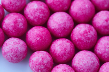 sugar candy pink ballsの写真素材