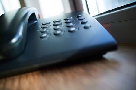 landline phone close-upの写真素材