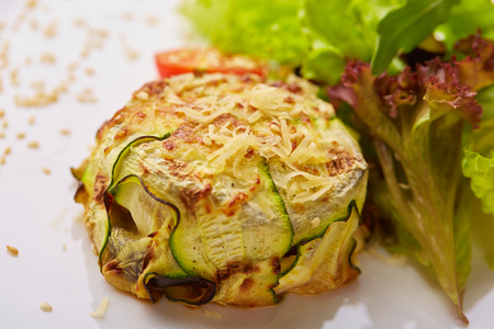 roll with zucchiniの写真素材