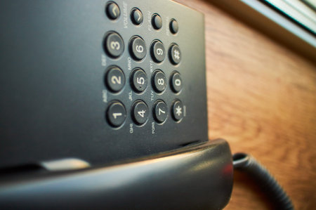 landline phone close-up
