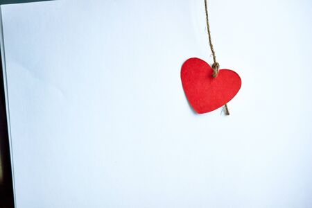 heart on a string on Valentine's Day   の写真素材