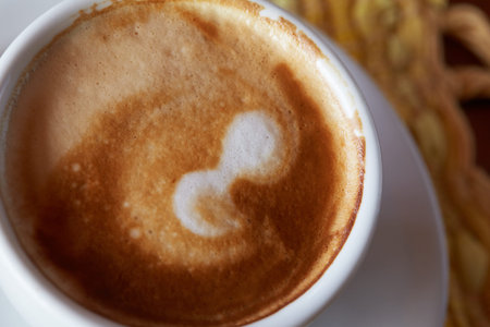 cup of coffee close upの写真素材