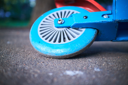 Kick scooter close upの写真素材
