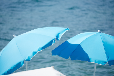 beach umbrellasの写真素材