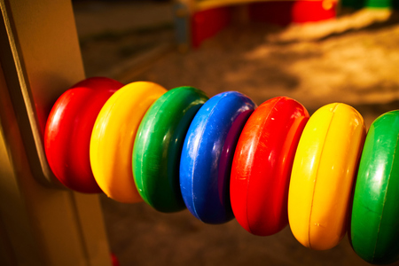 abacus on the playground colorfulの写真素材