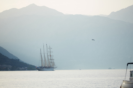 Sailboat Montenegroの写真素材