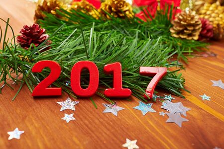 Christmas background 2017の写真素材