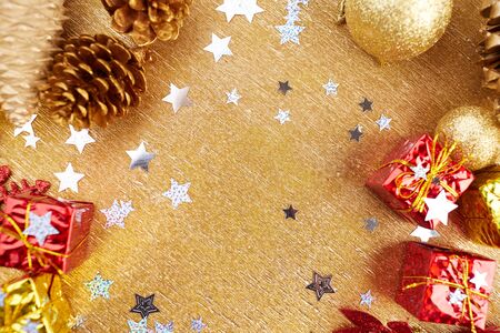 Christmas decorations backgroundの写真素材