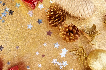 Christmas decorations backgroundの写真素材