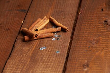 cinnamon on the tableの写真素材