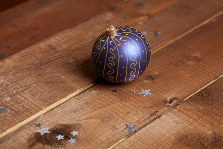 Purple Christmas Ballの写真素材