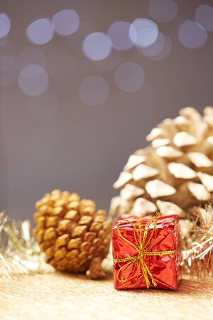 Christmas decorative gifsの写真素材