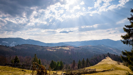 mountain hillの写真素材