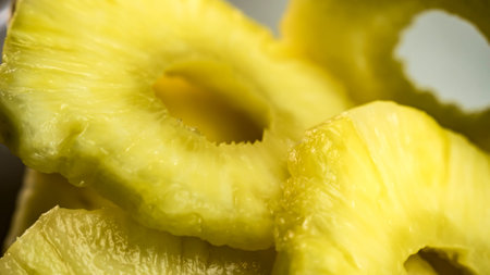 sliced pineapple