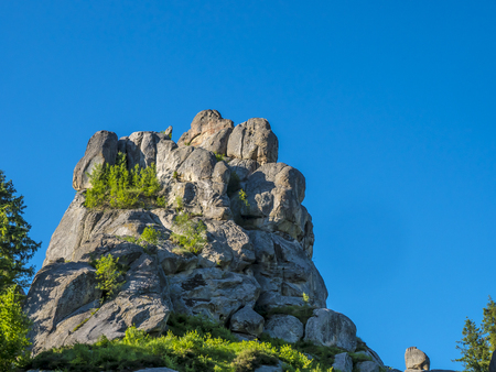 big rocks with blue sky beautifull landscapeの写真素材