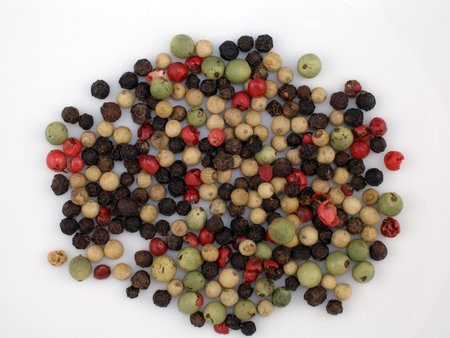 Multicolored peppercorns