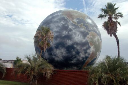 Giant globe, Savannah, Georgiaの写真素材