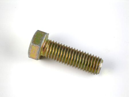 Hexagonal brass boltの写真素材