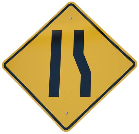 Lane Ends graphic signの写真素材