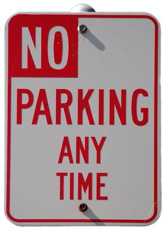 No Parking Any Time signの写真素材
