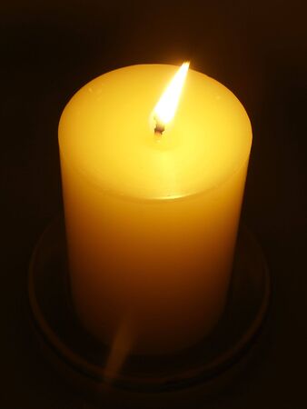 Candle by candlelightの写真素材