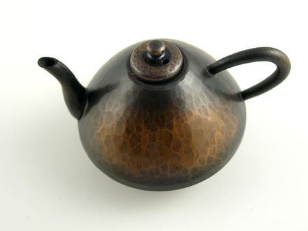 Miniature Japanese ink kettleの写真素材