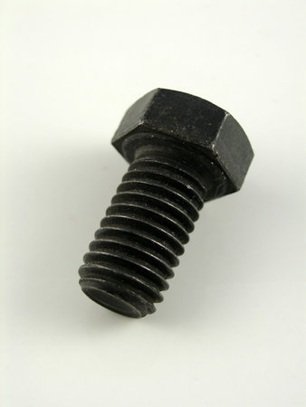 Hexagonal zinc-plated bolt