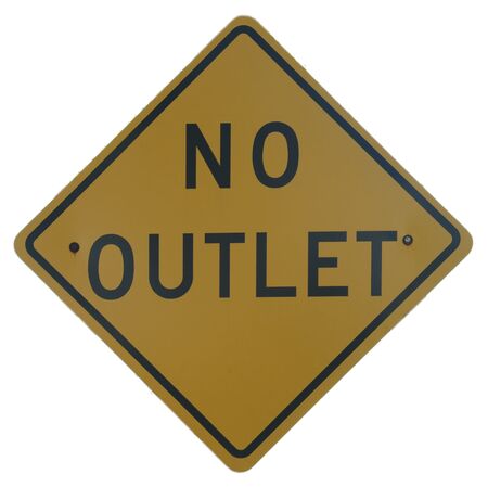 No Outlet signの写真素材