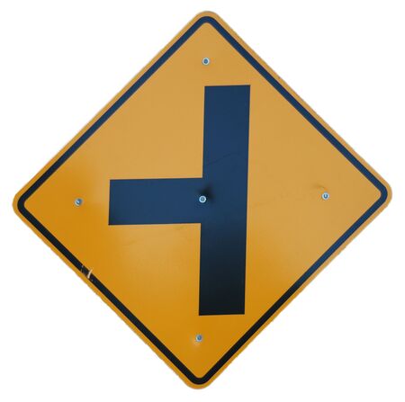 3-Way Intersection signの写真素材