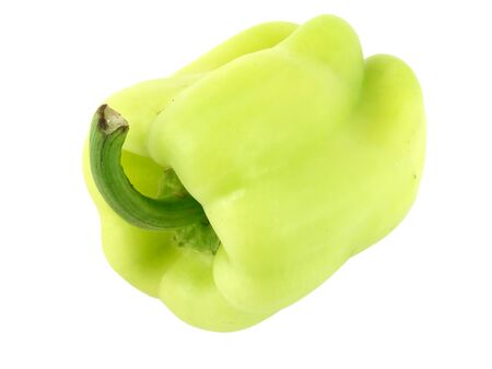 Pale green bell pepperの写真素材