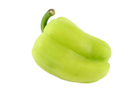 Pale green bell pepperの写真素材