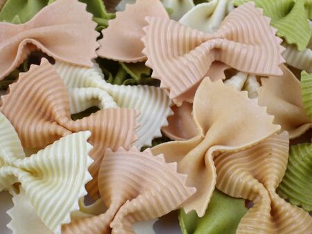 Farfalle bowtie pastaの写真素材