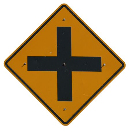 4-way Intersection graphicの写真素材