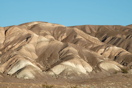 Cream colored hills, Death Valley National Parkの写真素材