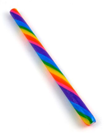 Rainbow candy stickの写真素材