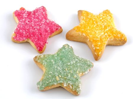 Star-shaped sugar cookiesの写真素材