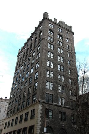 Apartment building, lower Manhattanの写真素材