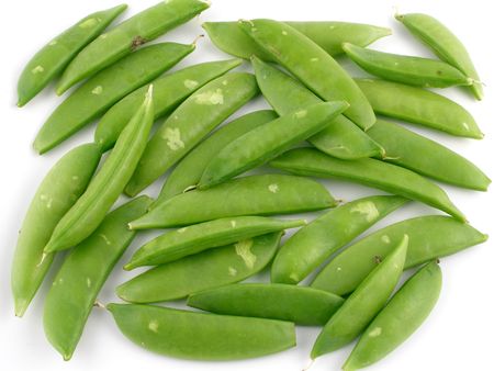 Sugar snap peasの写真素材