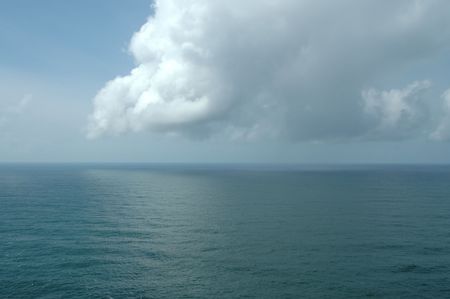 Pacific Ocean from Point Reyes Lighthouse, Californiaの写真素材