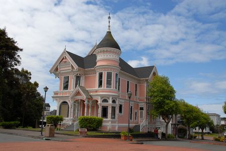 Victorian house, Eureka, Californiaの写真素材