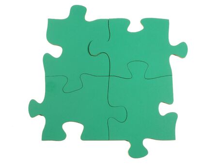 Blank jigsaw puzzle piecesの写真素材