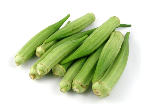 Fresh okraの写真素材