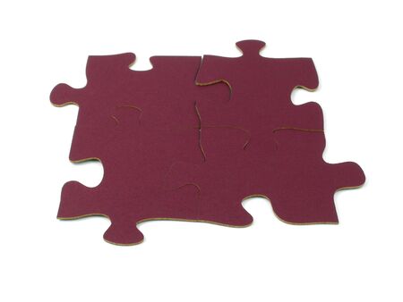Blank jigsaw puzzle piecesの写真素材
