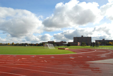 College running track & soccer field, Rochester, New York