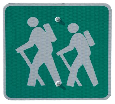 Hiking Trail road signの写真素材