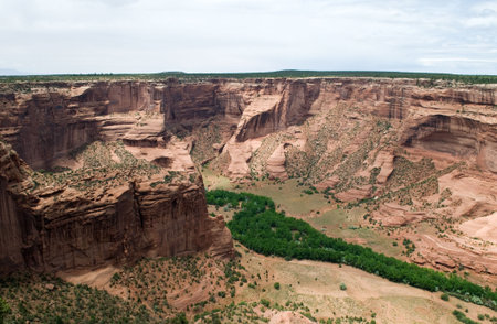 Canyon de Chelly National Monument, Chinle, Arizonaの写真素材