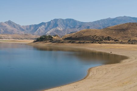 Lake Isabella near Mountain Mesa, Californiaの写真素材